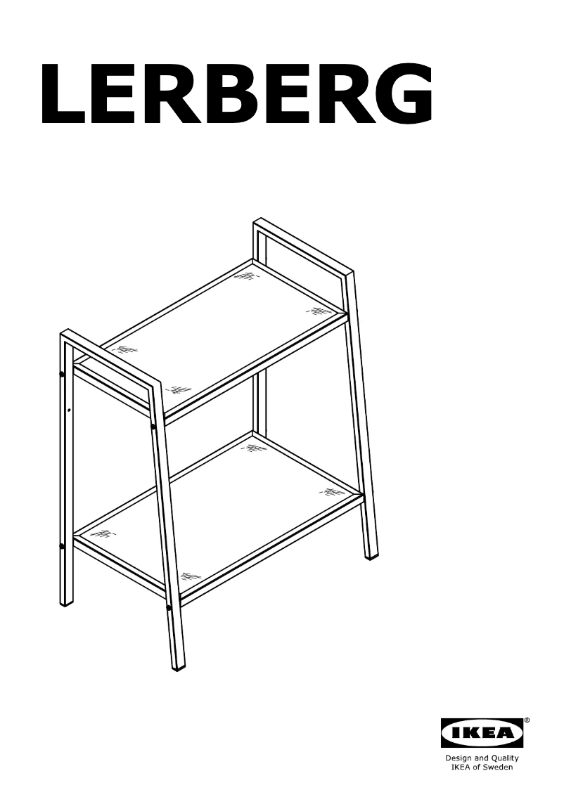 Página 1 del manual Manual de usuario Ikea LERBERG 503.159.36