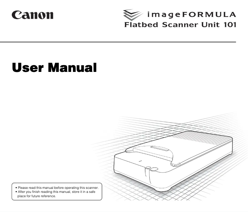 Imagen de la primera página del manual del dispositivo UNIT 101