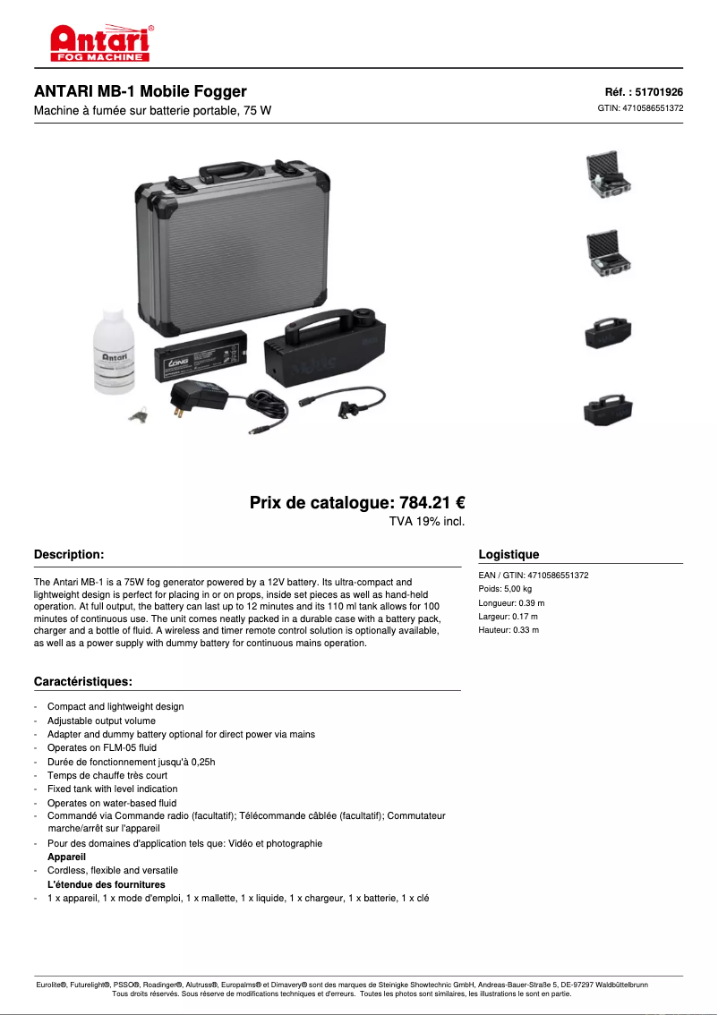 Imagen de la primera página del manual del dispositivo MB-1