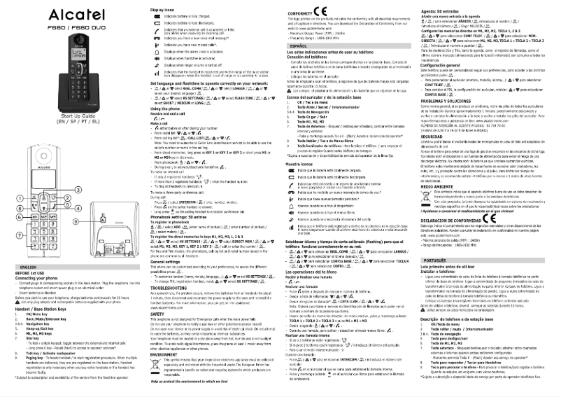 Imagen de la primera página del manual del dispositivo F680 Duo