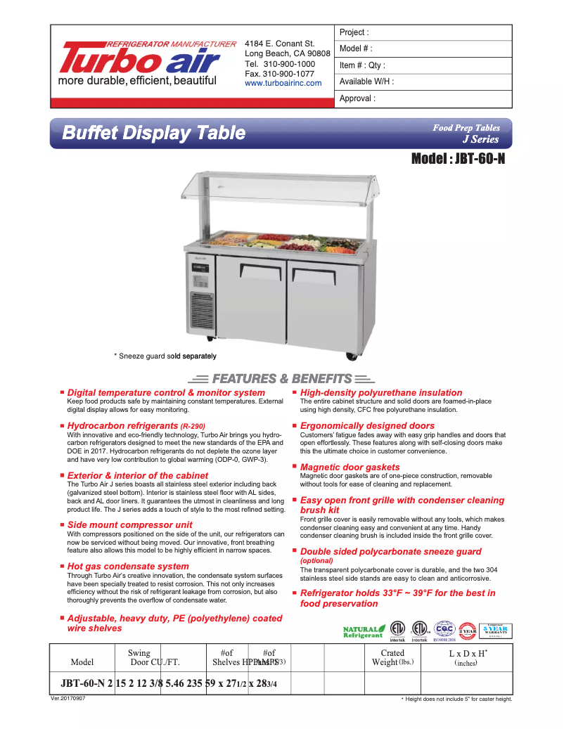 Imagen de la primera página del manual del dispositivo JBT-60