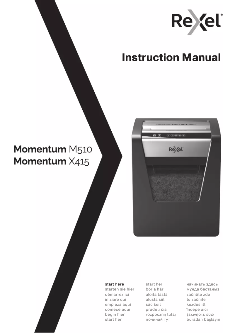 Imagen de la primera página del manual del dispositivo Momentum X415