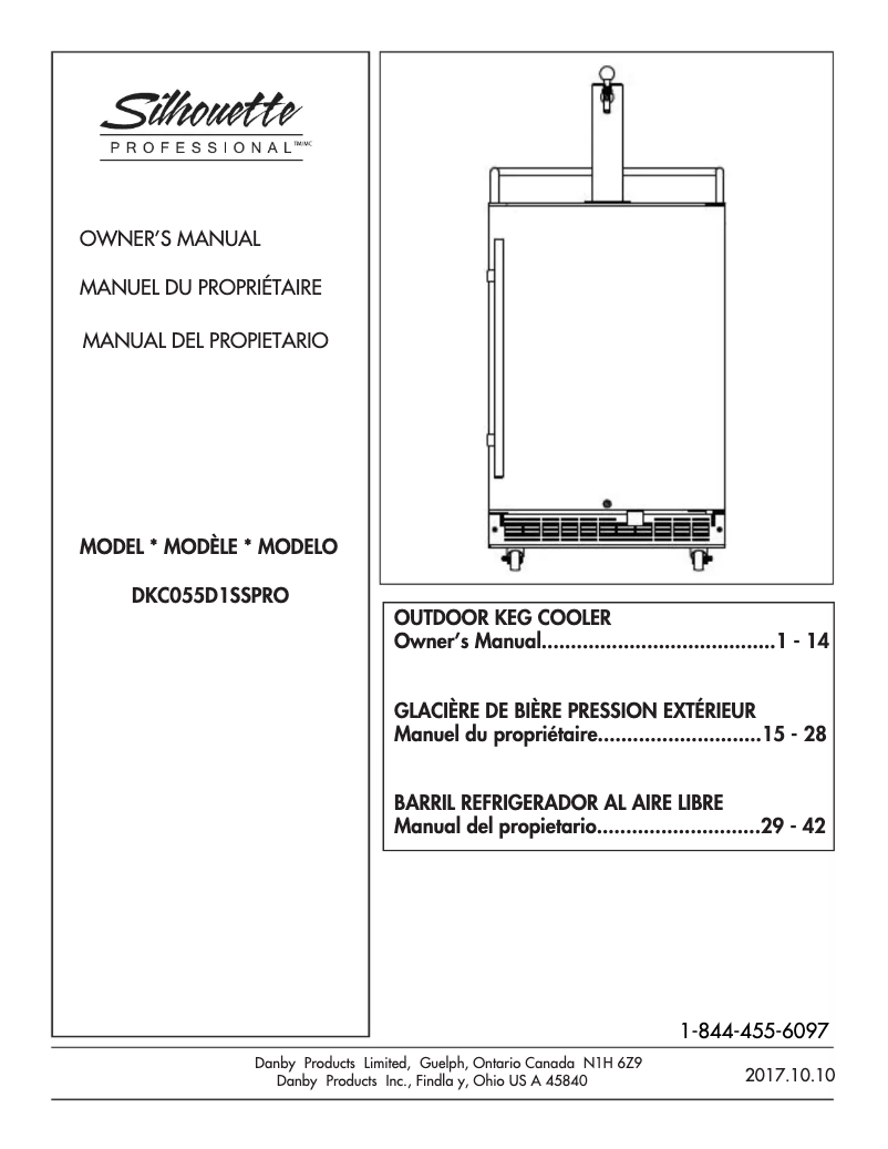 Página 1 del manual Manual de usuario Danby DKC055D1SSPRO