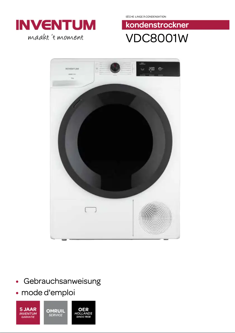 Imagen de la primera página del manual del dispositivo VDC8001W