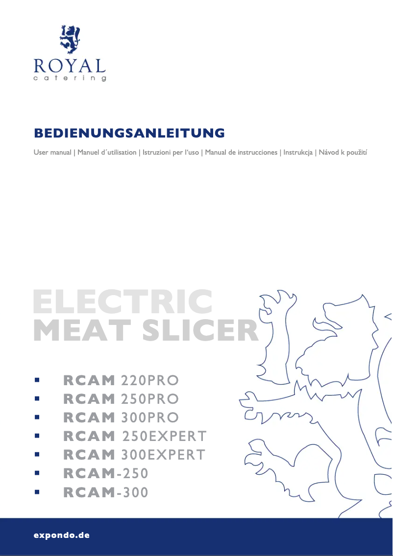 Imagen de la primera página del manual del dispositivo RCAM-250PRO