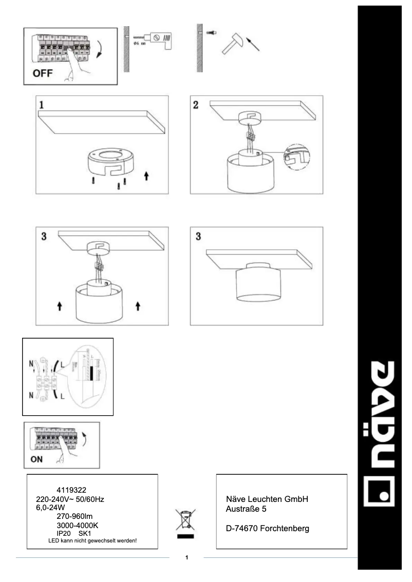 Imagen de la primera página del manual del dispositivo Trios