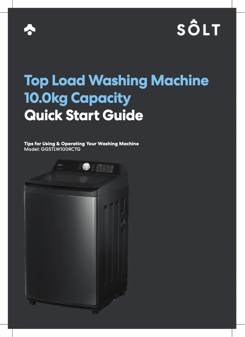 Página 1 del manual Guía de inicio rápido Sôlt GGSTLW100RCTG