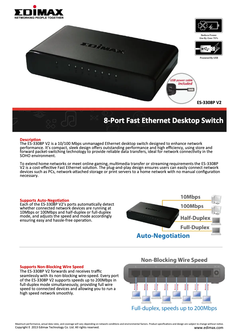 Imagen de la primera página del manual del dispositivo ES-3308P V2