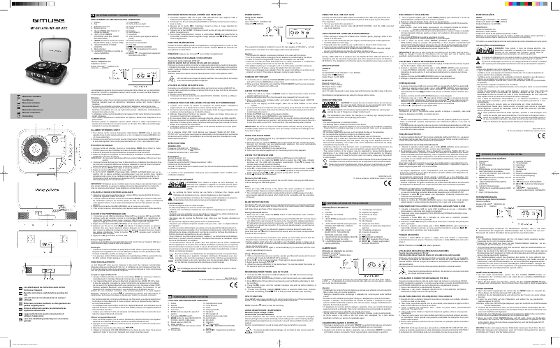 Página 1 del manual Manual de usuario Muse MT-501 ATC