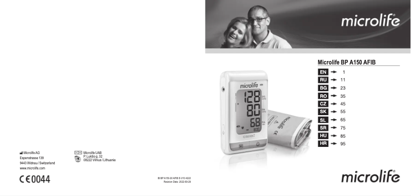 Página 1 del manual Manual de usuario Microlife BP A150-30 AFIB