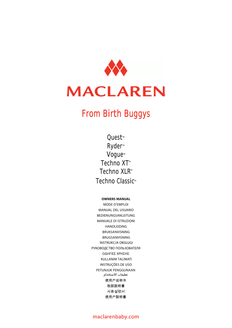 Imagen de la primera página del manual del dispositivo Vogue