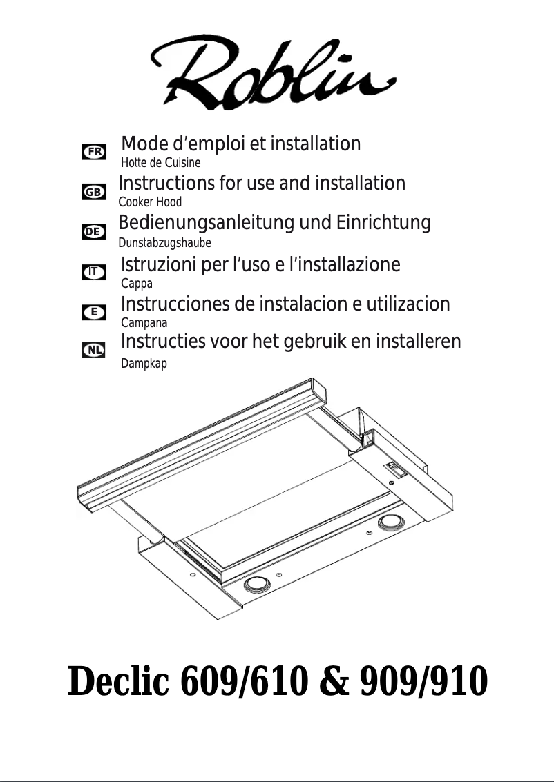 Página 1 del manual Manual de usuario Roblin Declic 909