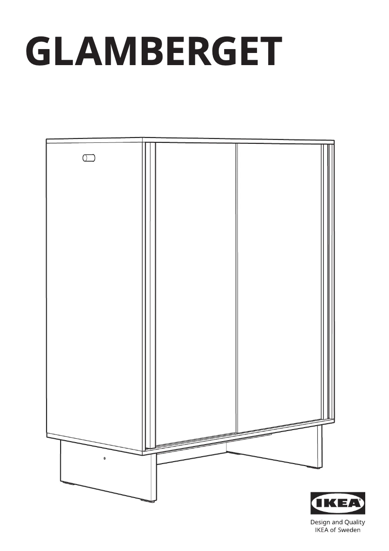 Página 1 del manual Manual de usuario Ikea GLAMBERGET 205.645.12