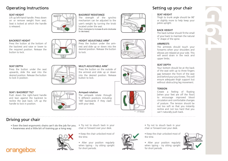 Página 1 del manual Manual de usuario Orangebox G64