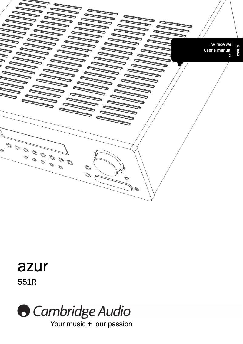 Imagen de la primera página del manual del dispositivo 551R
