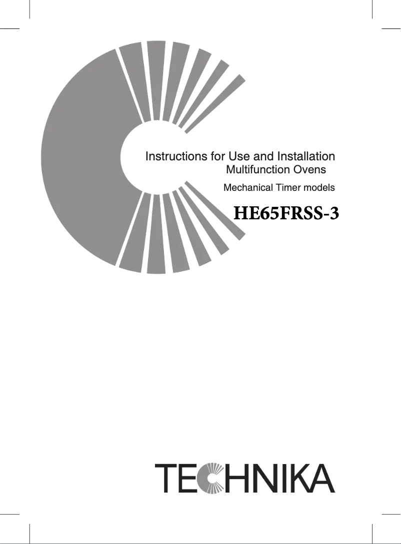 Imagen de la primera página del manual del dispositivo HE65FRSS-3