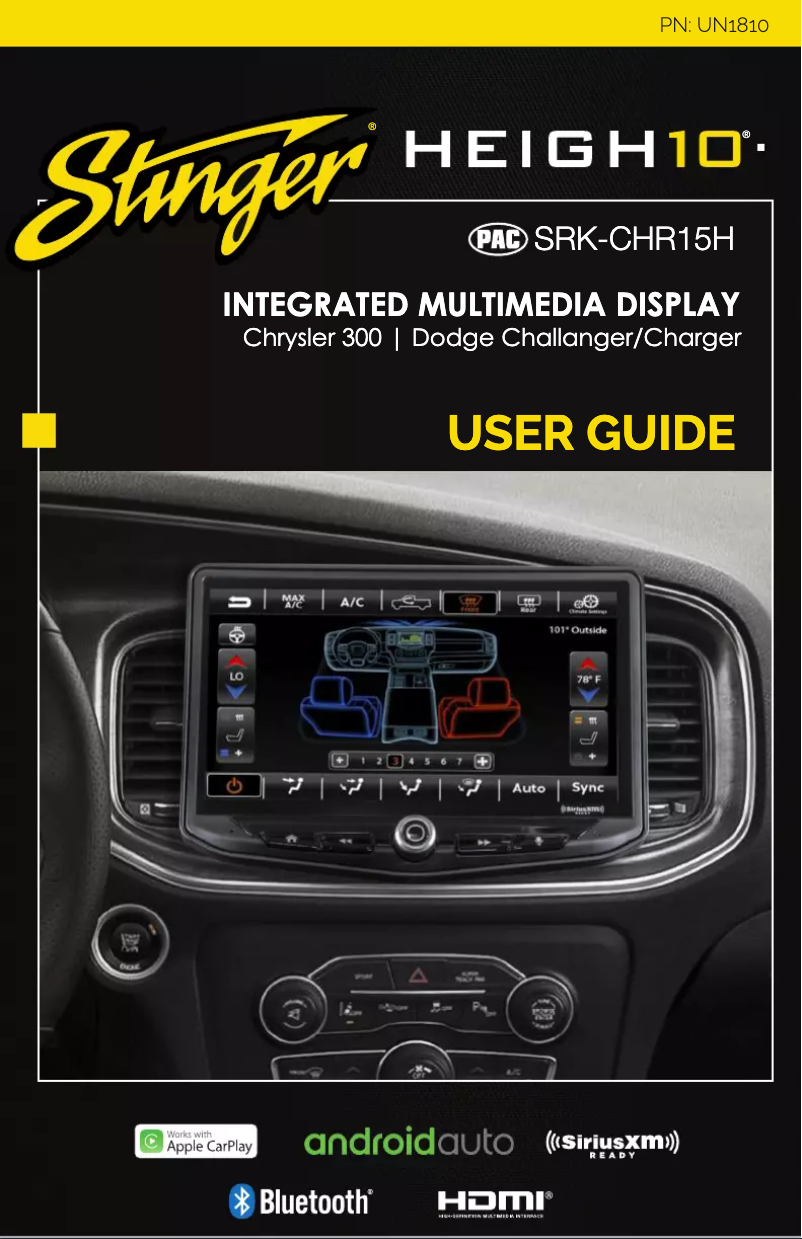 Imagen de la primera página del manual del dispositivo Heigh10 SRK-CHR15H