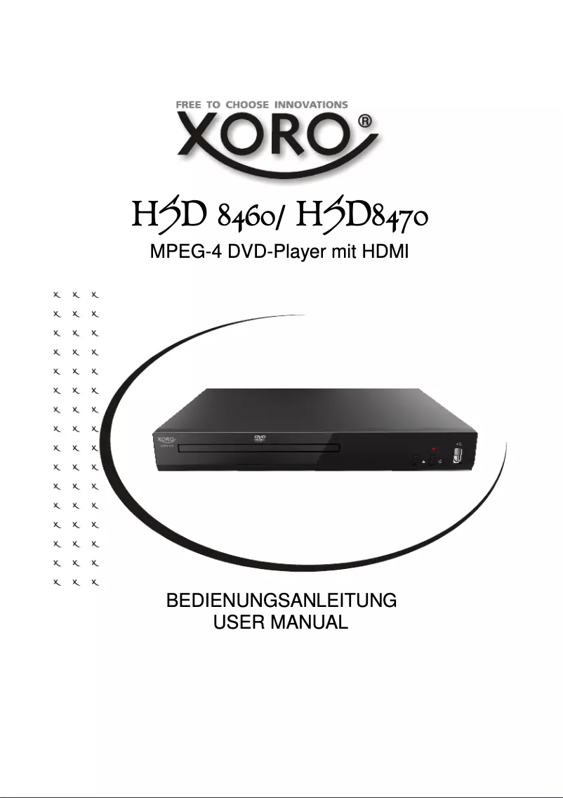 Página 1 del manual Manual de usuario Xoro HSD 8460