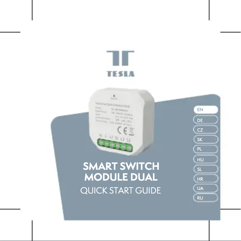 Página 1 del manual Manual de usuario Tesla Smart Switch Module Dual