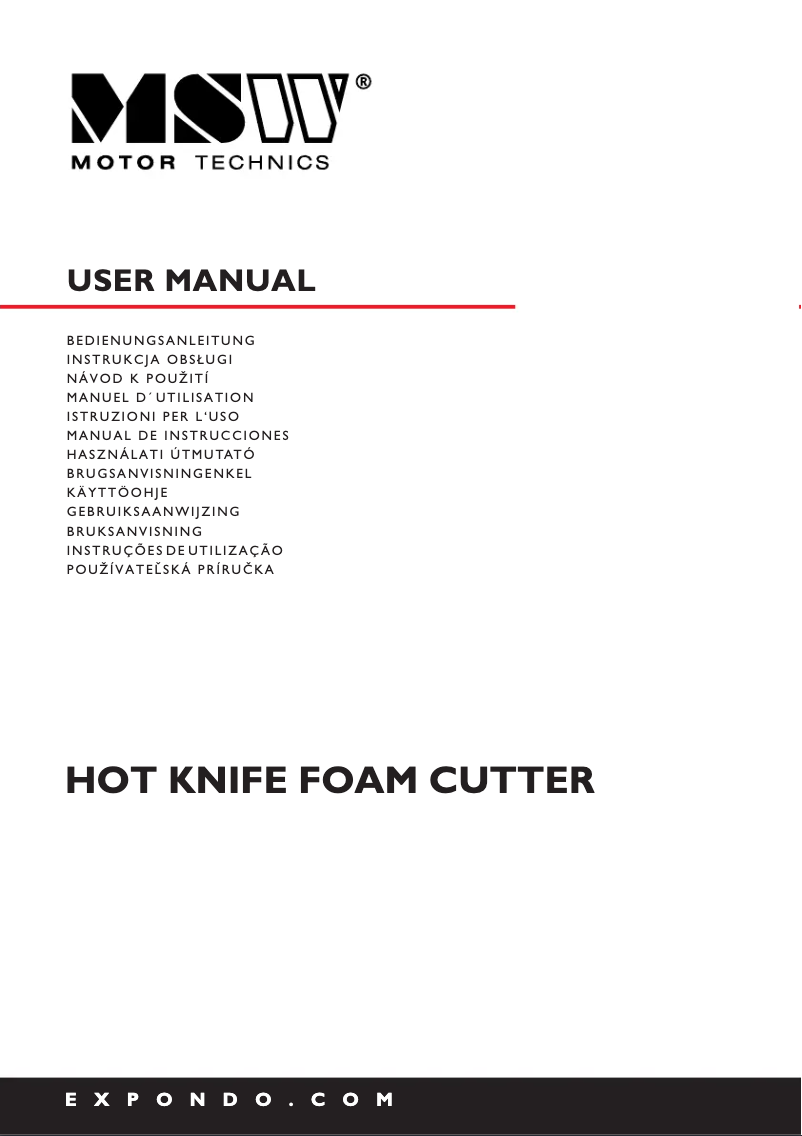 Imagen de la primera página del manual del dispositivo MSW-ISU-STYRO 250 S3