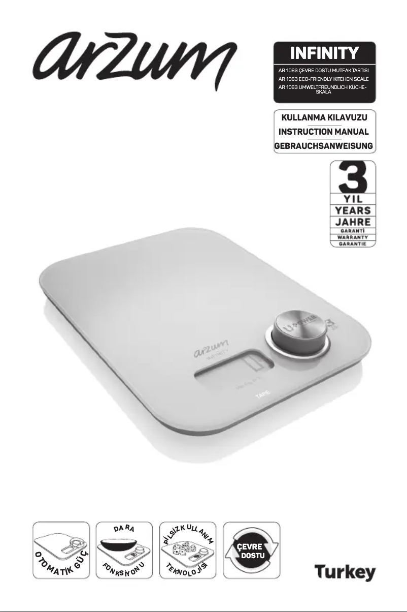 Imagen de la primera página del manual del dispositivo Infinity AR1063