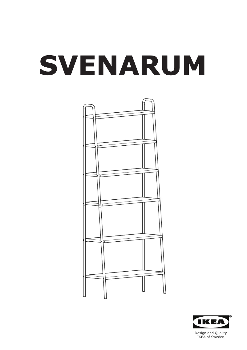 Página 1 del manual Manual de usuario Ikea SVENARUM 105.003.23