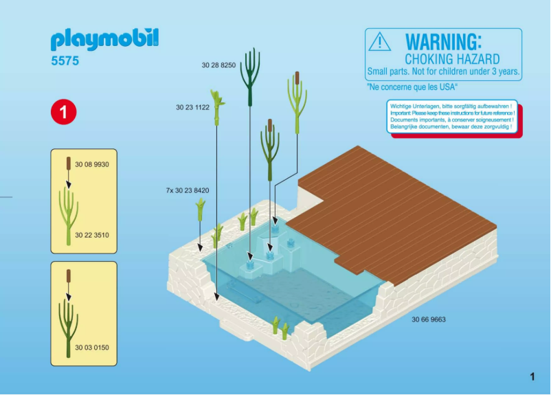 Página nº 1 - Manual de usuario Playmobil City Life Swimming Pool with Terrace 5575
