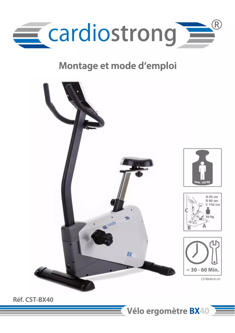 Página nº 1 - Manual de usuario Cardiostrong BX40