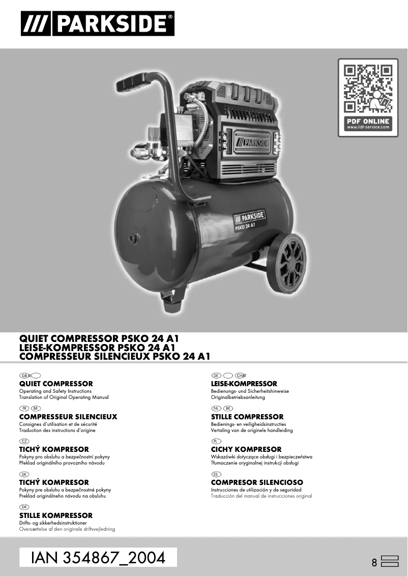 Página 1 del manual Manual de usuario Parkside PSKO 24 A1