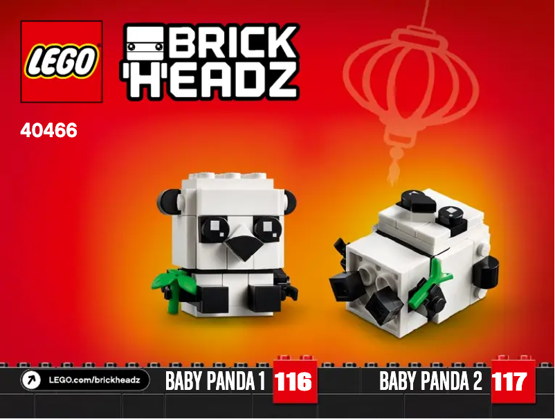 Imagen de la primera página del manual del dispositivo Brickheadz 40466
