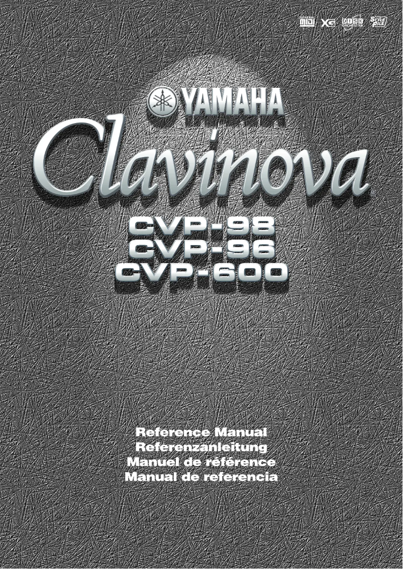 Imagen de la primera página del manual del dispositivo Clavinova CVP-98