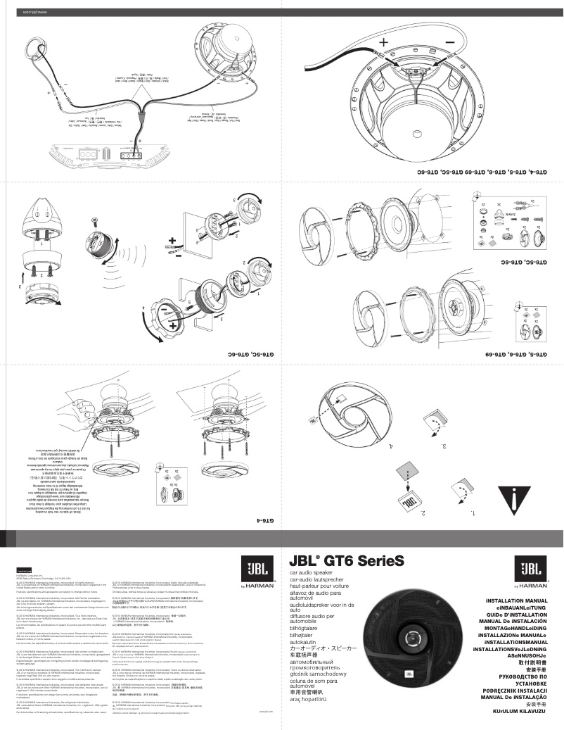 Página 1 del manual Manual de usuario JBL GT6-6