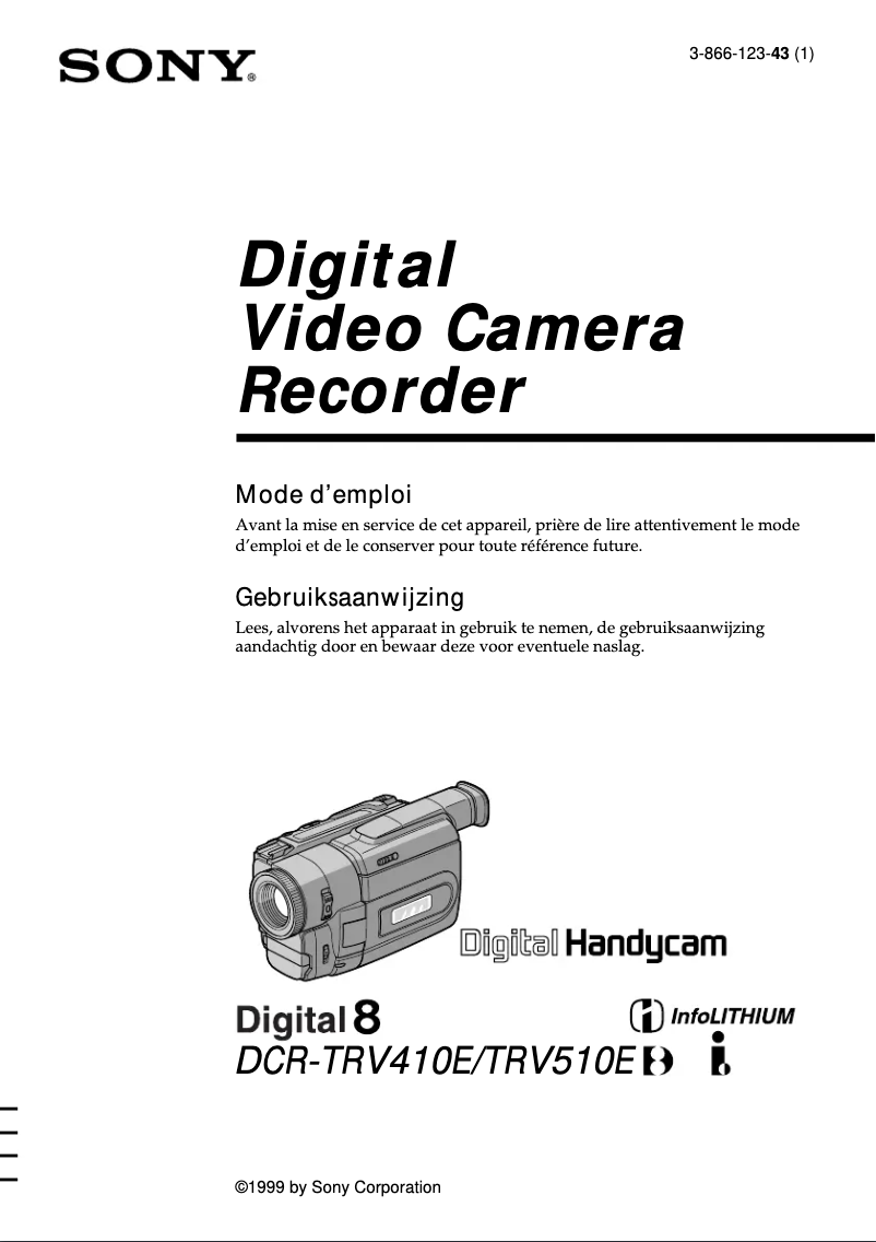 Página 1 del manual Manual de usuario Sony DCR-TRV510E
