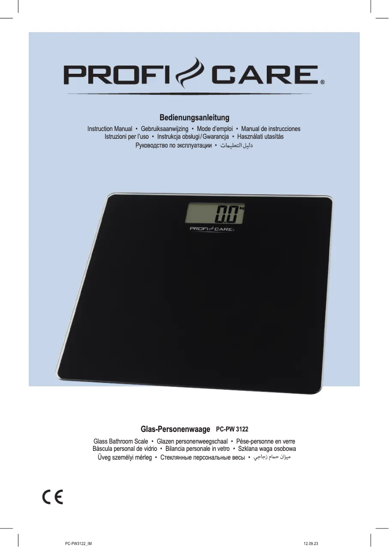 Imagen de la primera página del manual del dispositivo PC-PW 3122