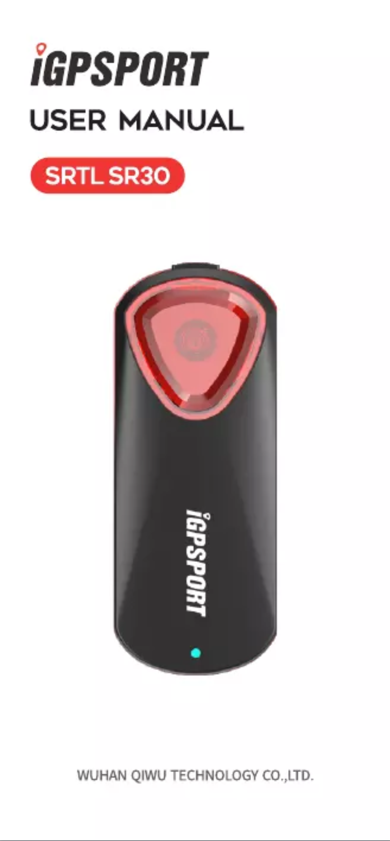 Página 1 del manual Manual de usuario iGPSport IGS20E