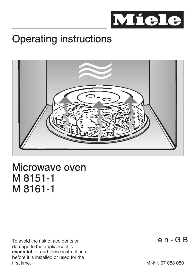 Imagen de la primera página del manual del dispositivo M 8161-1