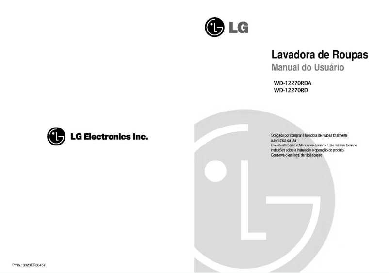 Página 1 del manual Manual de usuario LG WD-12270RDA