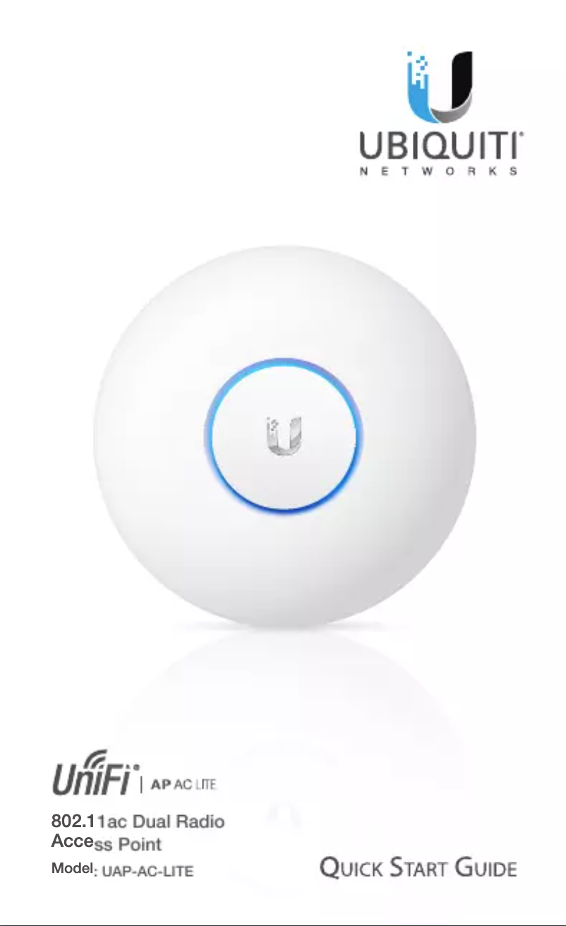 Imagen de la primera página del manual del dispositivo UAP-AC-LITE