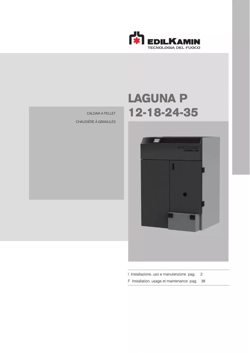 Imagen de la primera página del manual del dispositivo LAGUNA P