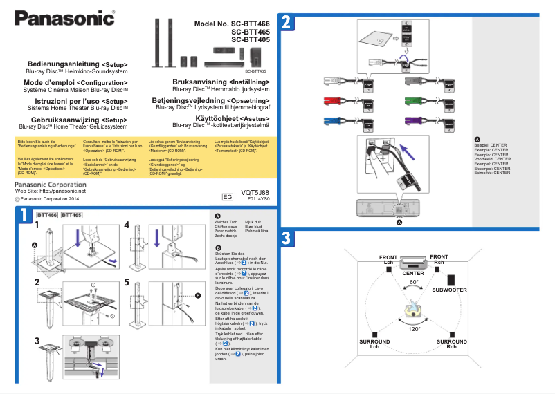 Página 1 del manual Manual de usuario Panasonic SC-BTT466