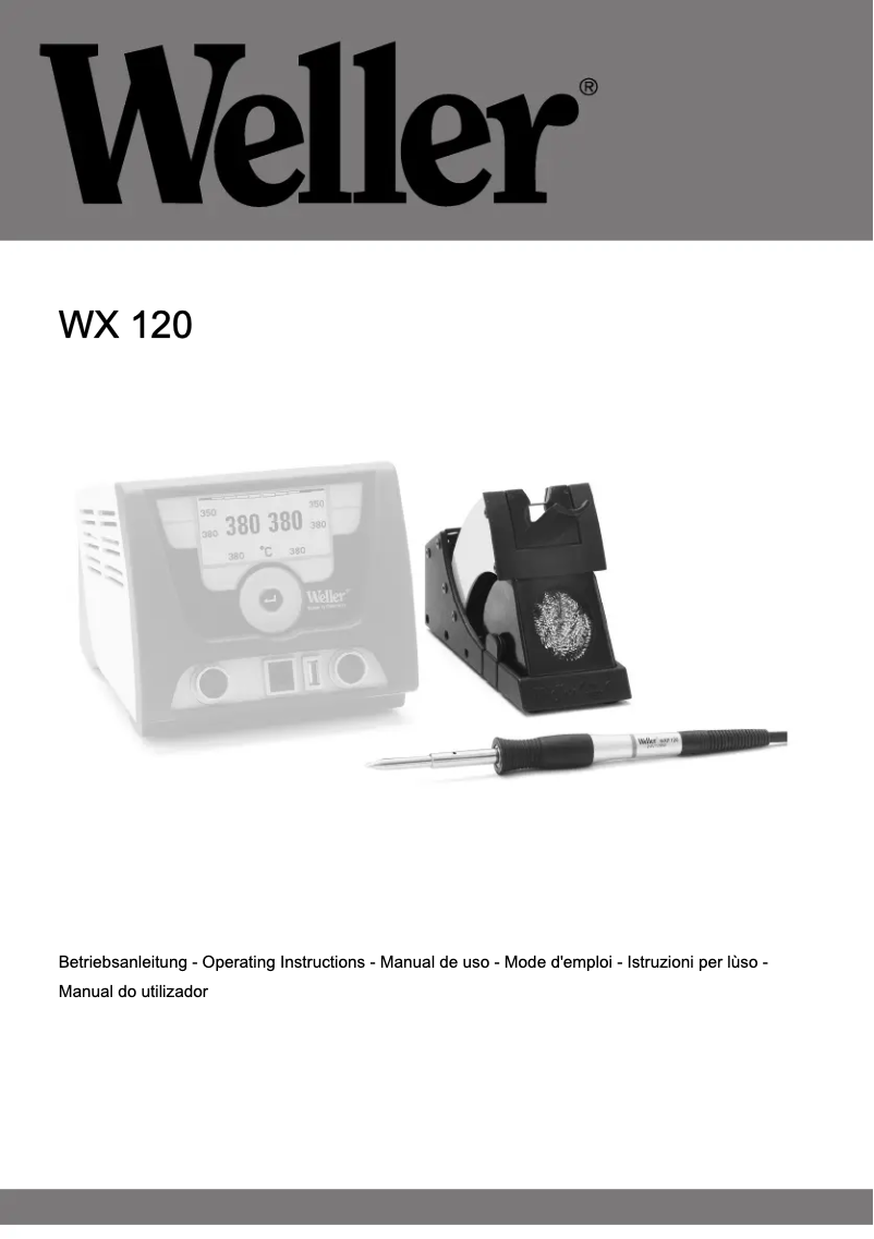 Imagen de la primera página del manual del dispositivo WXP 120