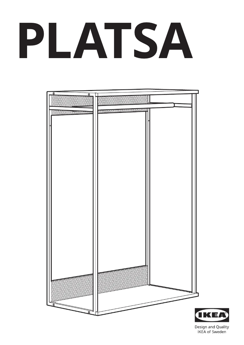 Página 1 del manual Manual de usuario Ikea PLATSA 605.596.41