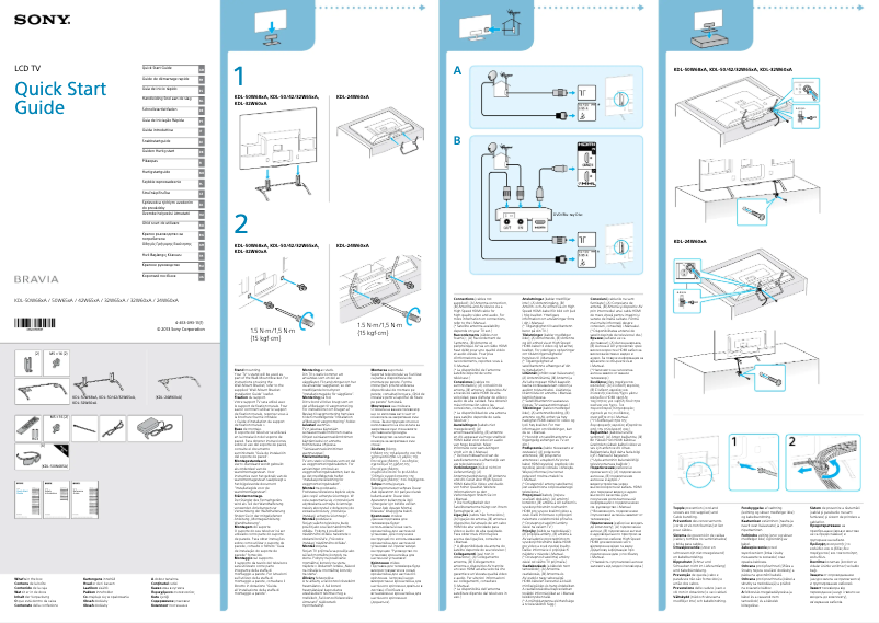 Página 1 del manual Manual de usuario Sony Bravia KDL-42W650A