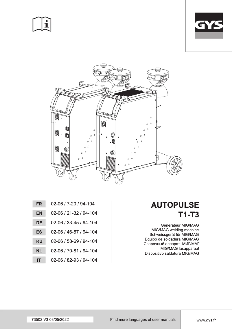 Imagen de la primera página del manual del dispositivo Autopulse 320-T3