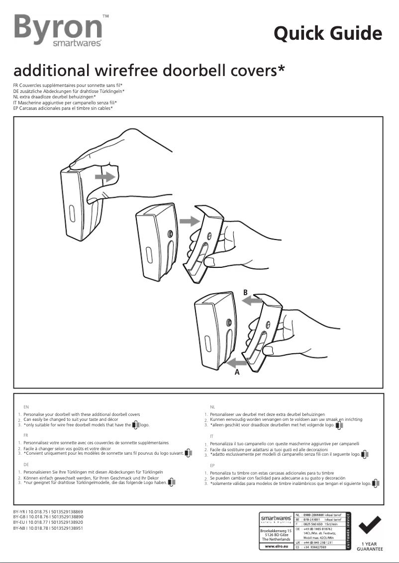 Imagen de la primera página del manual del dispositivo BY-NB