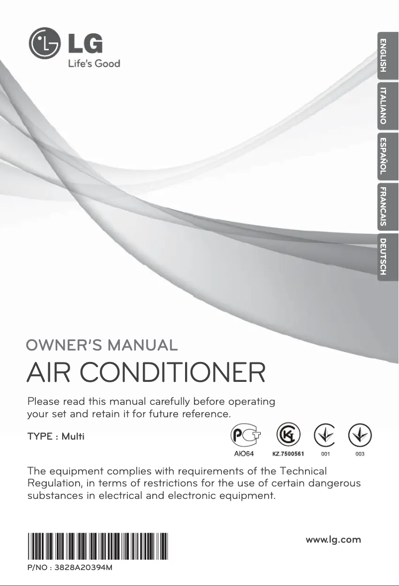 Página 1 del manual Manual de usuario LG MS18AH