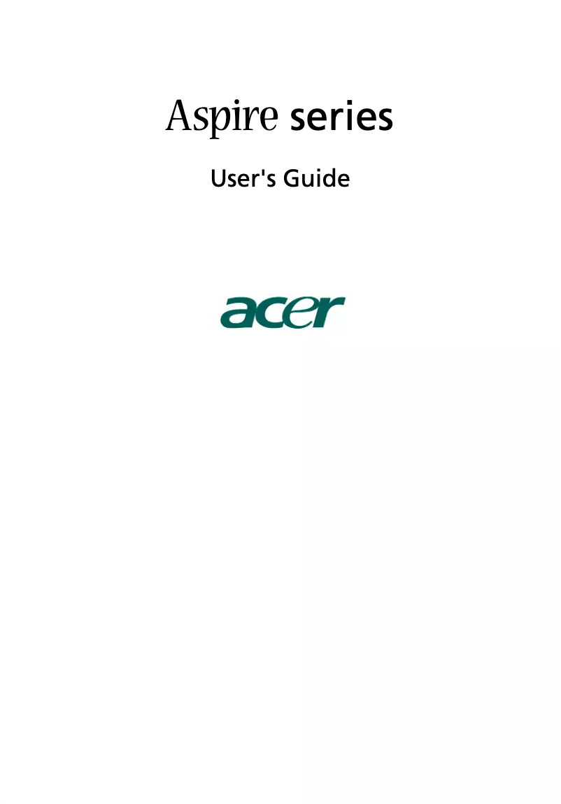 Página nº 1 - Manual de usuario Acer Aspire M1610