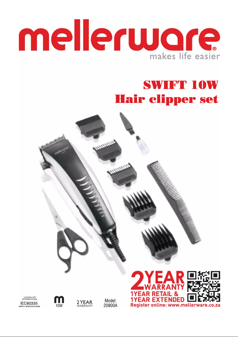 Imagen de la primera página del manual del dispositivo 20800A