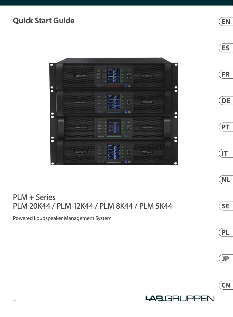 Imagen de la primera página del manual del dispositivo PLM 8K44 SP