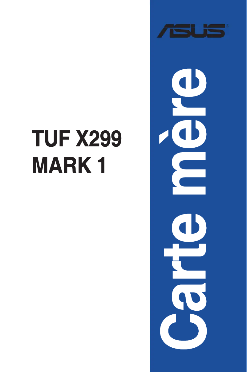 Imagen de la primera página del manual del dispositivo TUF X299 MARK 1